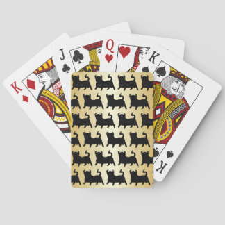 Stier Design Hintergrund in beliebiger Farbe Spielkarten