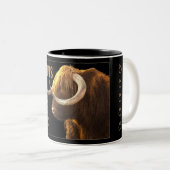 Stier die Stier-Tierkreis-Tasse mit Eigenschaften Zweifarbige Tasse (VorderseiteRechts)