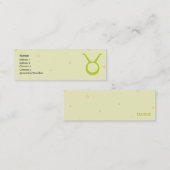 Stier - dünn mini visitenkarte (Vorne/Hinten)