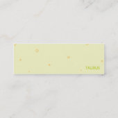 Stier - dünn mini visitenkarte (Rückseite)