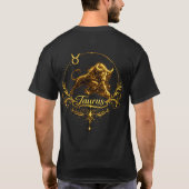 Stier Einzigartiges Sternzeichen, Sternzeichen T-Shirt (Rückseite)
