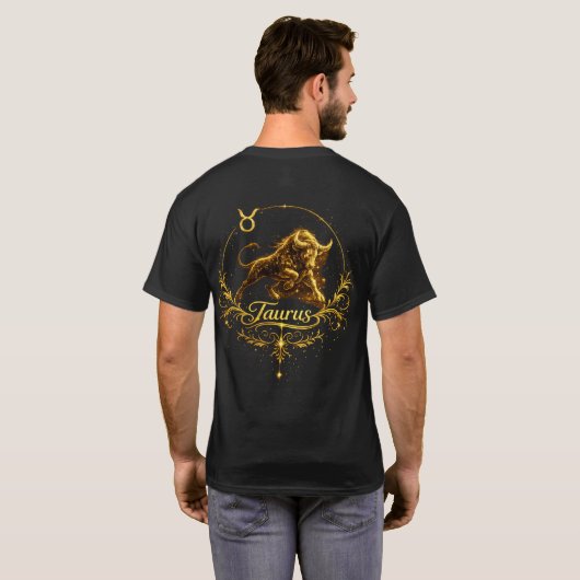 Stier Einzigartiges Sternzeichen, Sternzeichen T-Shirt (Schwarz voll)