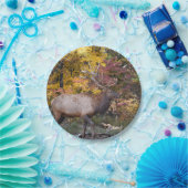 Stier-Elch-Herbst-Holz Pappteller (Party)