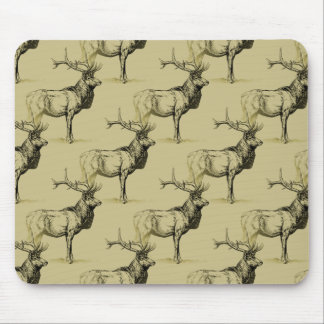 Stier-Elch-Jäger-Tier-Großwildjagd-Geweihe Mousepad