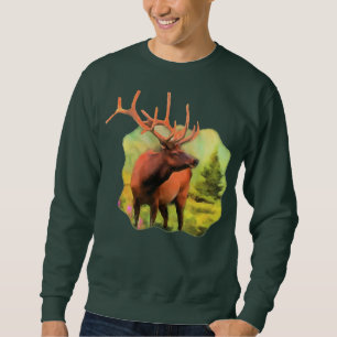 Stier-Elch-Tier-Sweatshirt Sweatshirt