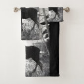 Stier-Elch-Tier-Tierkunst-Bad-Tuch-Set Badhandtuch Set (Insitu)