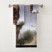Stier-Elch-Tier-Tierkunst-Bad-Tuch-Set Badhandtuch Set (Insitu)