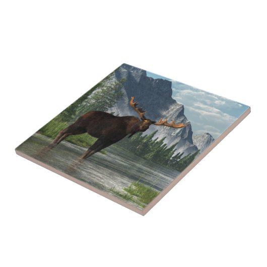 Stier-Elche Fliese (Seite)