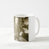 Stier-Elche Teddy Roosevelt Vintag Kaffeetasse (VorderseiteRechts)