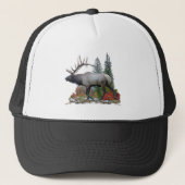 Stier-Elche Truckerkappe (Vorderseite)