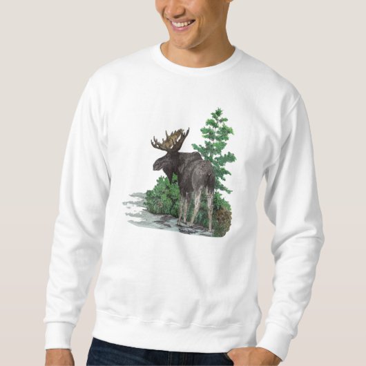 Stier-Elchkunst Sweatshirt (Vorderseite)