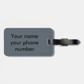 Stier-Elchschädelfarbe Gepäckanhänger (Rückseite horizontal)