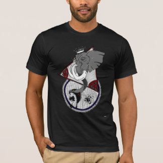 Stier-Elefant mit Schlangen-Stamm T-Shirt