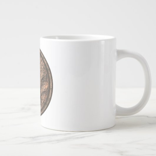 Stier & Erd-Affe Jumbo-Tasse (Rechts)