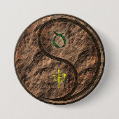 Stier & Erde Affe Button (Vorderseite)