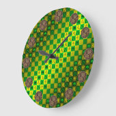 Stier & Erde Affe Große Wanduhr (Winkel)