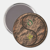 Stier & Erde Affe Magnet (Vorderseite/Rückseite)