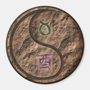 Stier & Erde Hahn Magnet