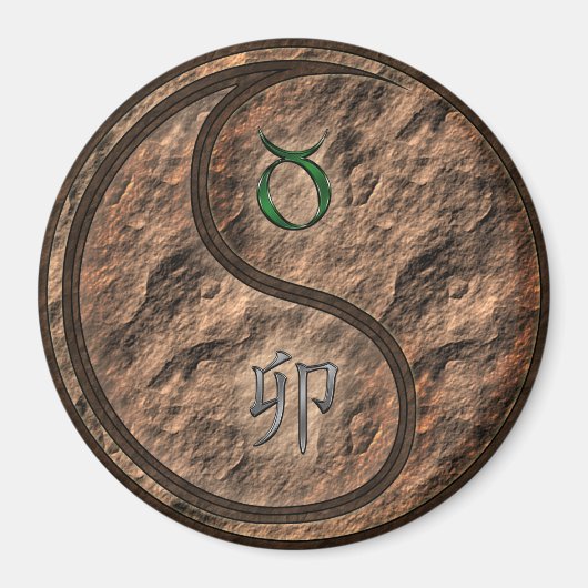 Stier & Erde-Hase Magnet (Vorne)