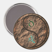 Stier & Erde Hund Magnet (Vorderseite/Rückseite)