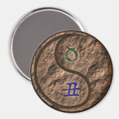 Stier & Erde Ochse Magnet (Vorderseite/Rückseite)