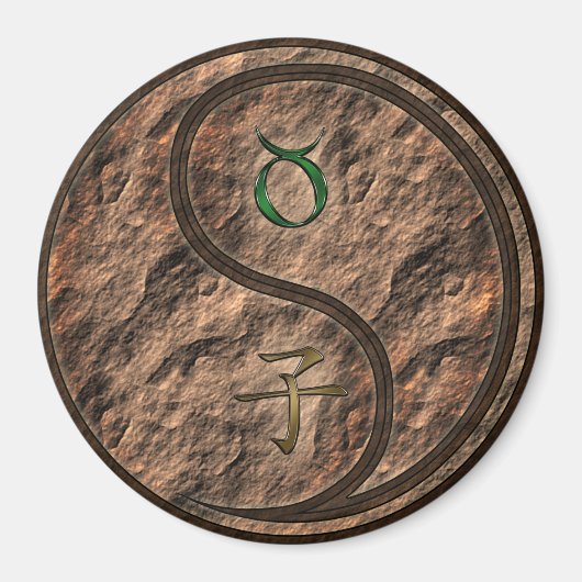 Stier & Erde Ratte Magnet (Vorne)