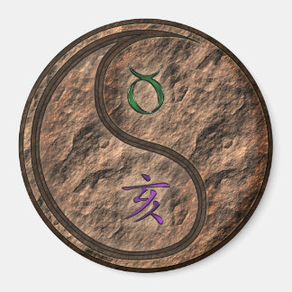 Stier & Erde Schwein Magnet