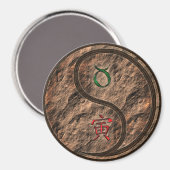 Stier & Erde Tiger Magnet (Vorderseite/Rückseite)