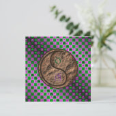 Stier & Erdrooster Karte (Stehend Vorderseite)