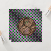 Stier & Erdrooster Karte (Vorderseite/Rückseite Beispiel)