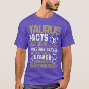 Stier Fakten Sternzeichen Geburtstagsgeschenk Apri T-Shirt