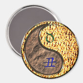 Stier & Feuer-Ochse Magnet (Vorderseite/Rückseite)