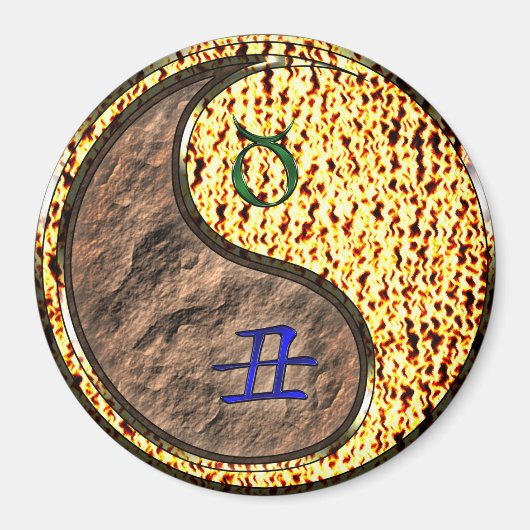 Stier & Feuer-Ochse Magnet (Vorne)