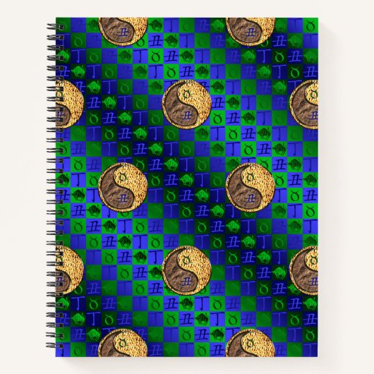 Stier & Feuer Ochse Notizblock (Vorderseite)