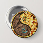 Stier & Feuer Schlange Button (Vorne & Hinten)