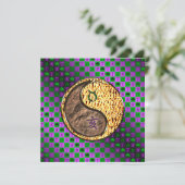 Stier & Feuer-Schwein Karte (Stehend Vorderseite)