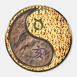 Stier & Feuer-Schwein Magnet