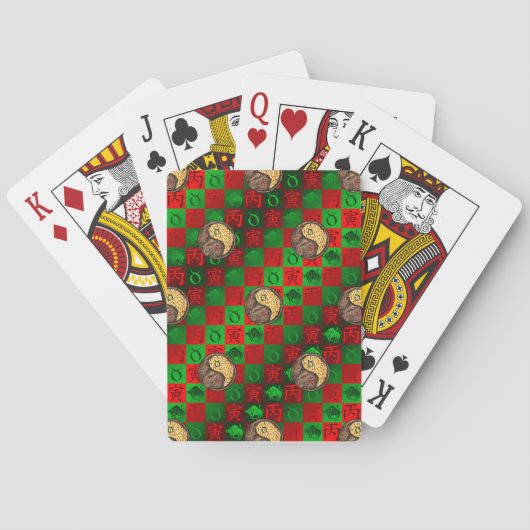 Stier & Feuer Tiger Spielkarten (Rückseite)