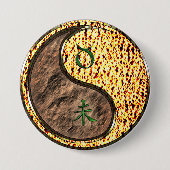 Stier & Feuer Ziege Button (Vorderseite)