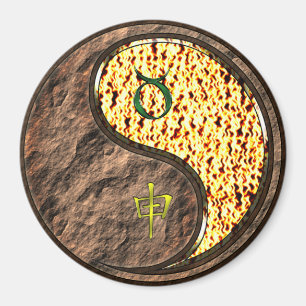 Stier & Feueraffe Magnet