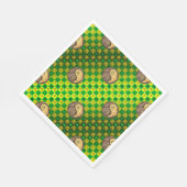 Stier & Feueraffe Serviette (Ecke)