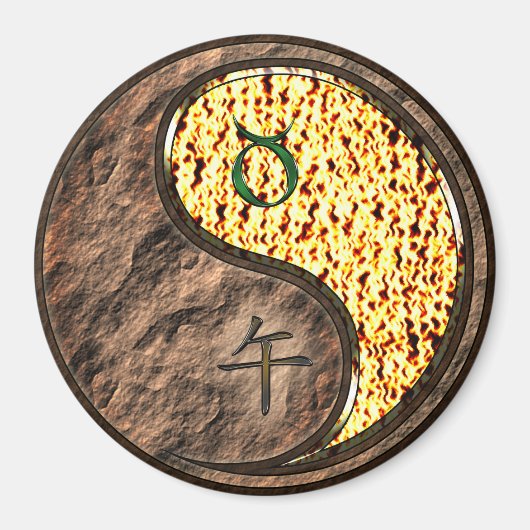 Stier & Feuerpferd Magnet (Vorne)