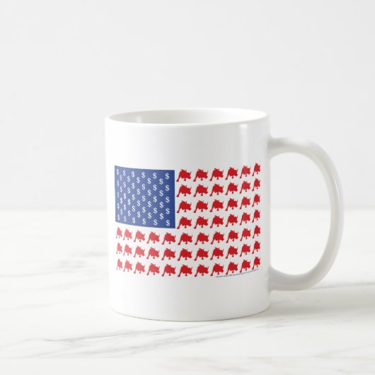 Stier-Flagge Kaffeetasse (Rechts)