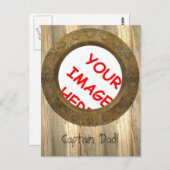 Stier-Foto Postkarte (Vorne/Hinten)