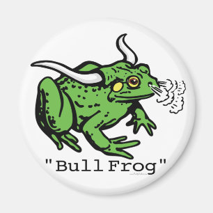 Stier-Frosch-Ochsenfrosch durch Mudge Studios Magnet