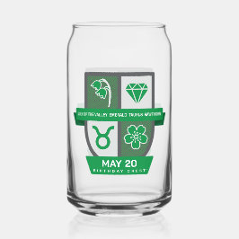 Stier-Geburtstags-Emblem™ für 1.-20. Mai Dosenglas