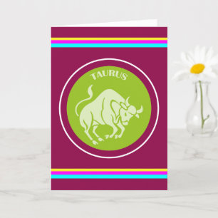 Stier-Grußkarte Karte