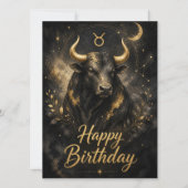 Stier Happy Birthday Sternzeichen Design (Vorderseite)