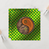 Stier & Holz Affe Karte (Vorderseite/Rückseite Beispiel)