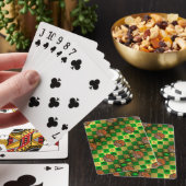 Stier & Holz-Drache Spielkarten (In Situ)